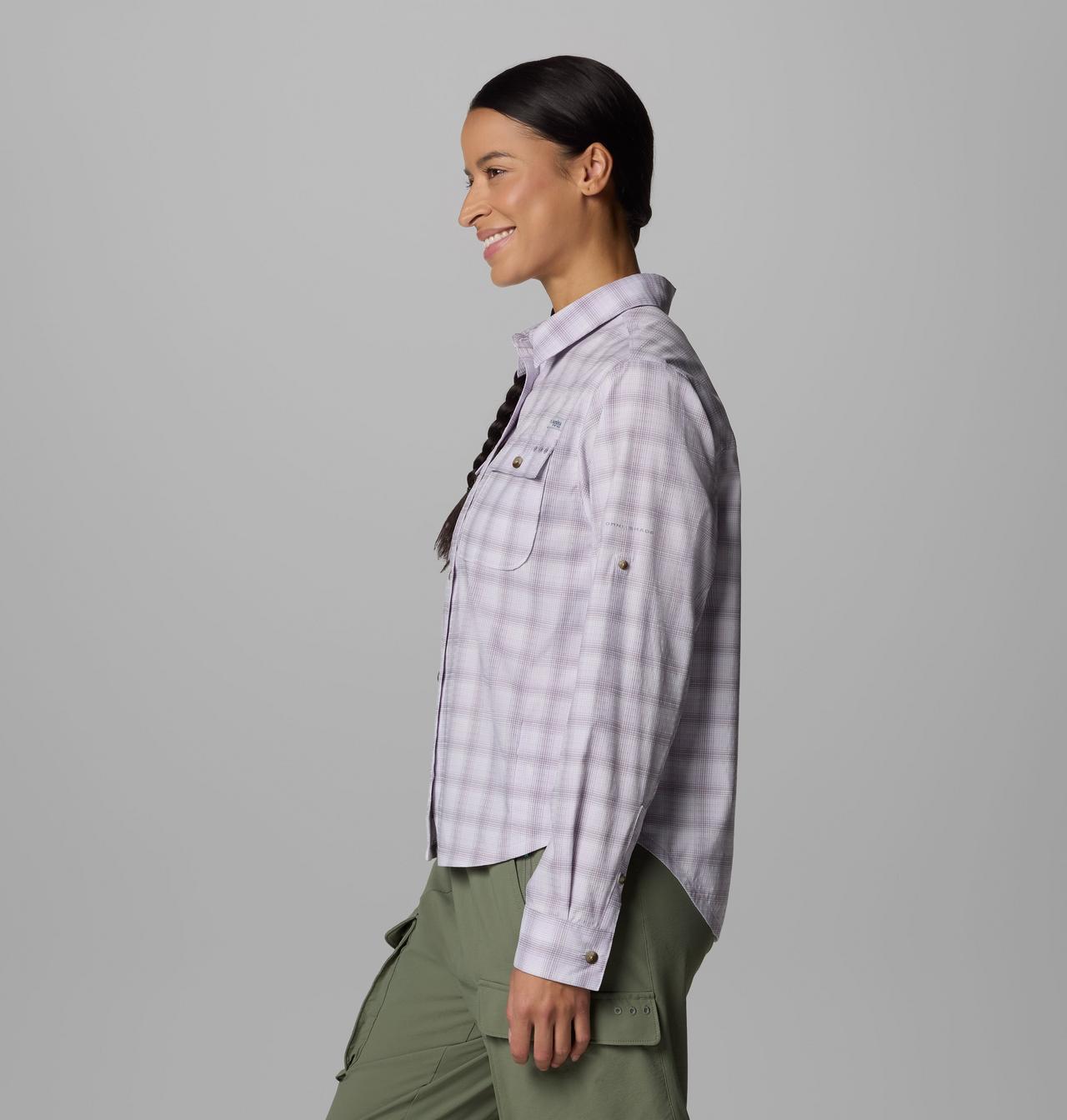 Women's PFG Wild Cast™ Performance Yarn Dye Long Sleeve Shirt | 551 | L 3