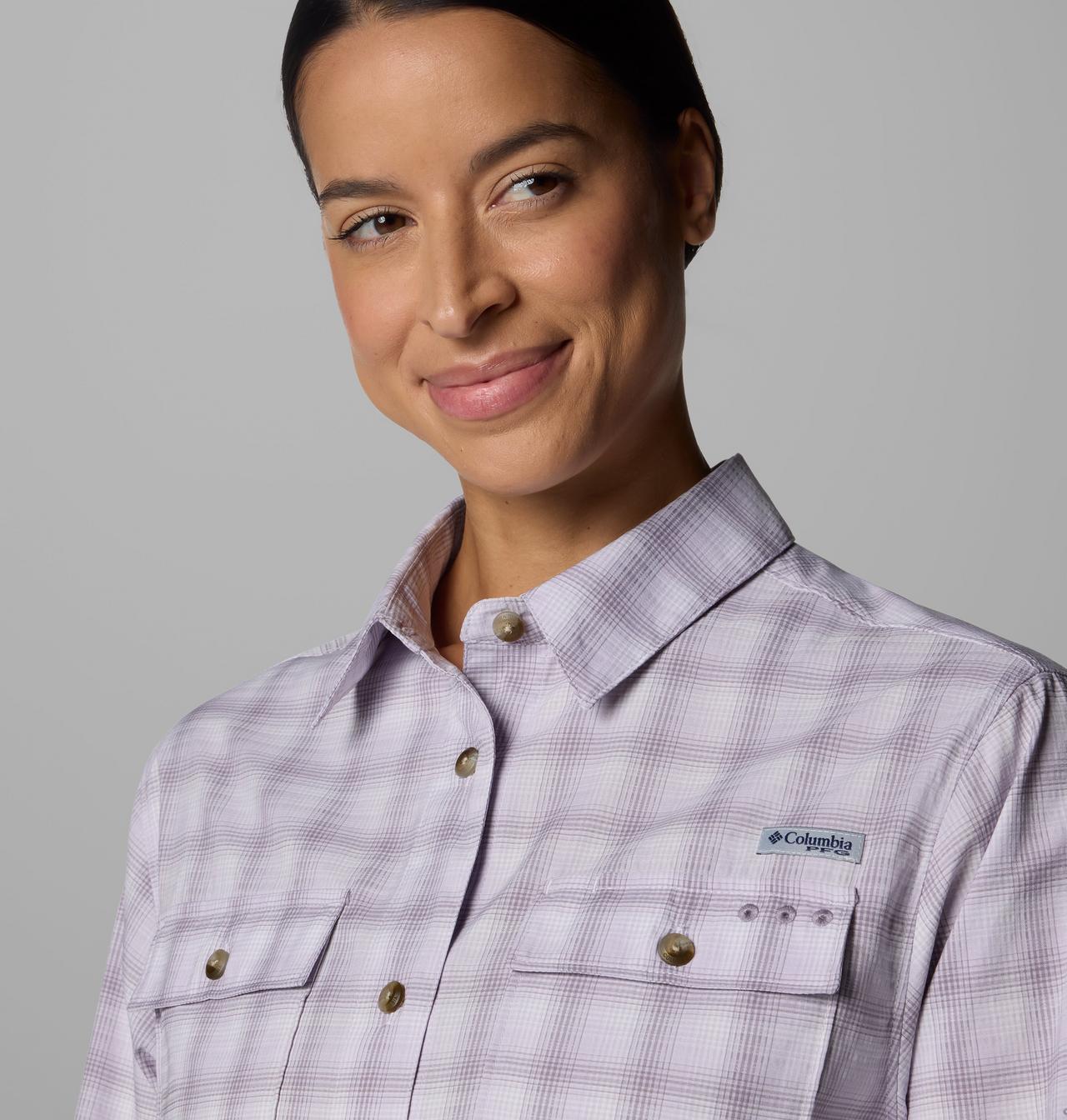 Women's PFG Wild Cast™ Performance Yarn Dye Long Sleeve Shirt | 551 | L 4