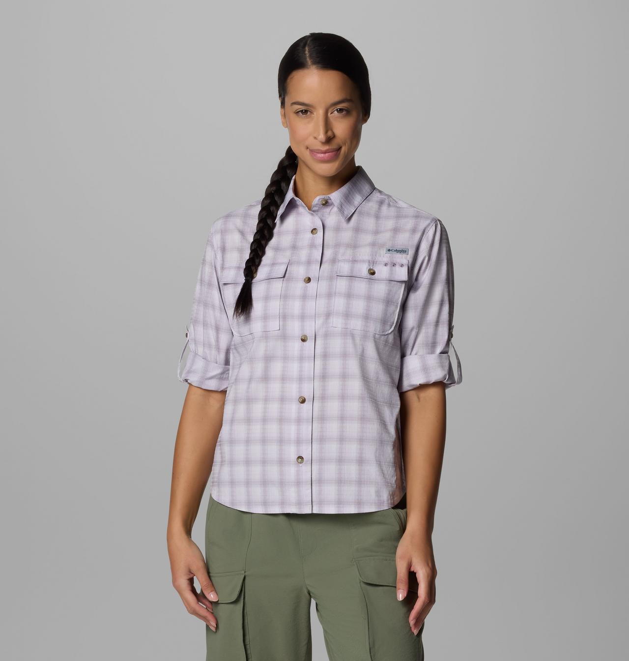 Women's PFG Wild Cast™ Performance Yarn Dye Long Sleeve Shirt | 551 | L 8