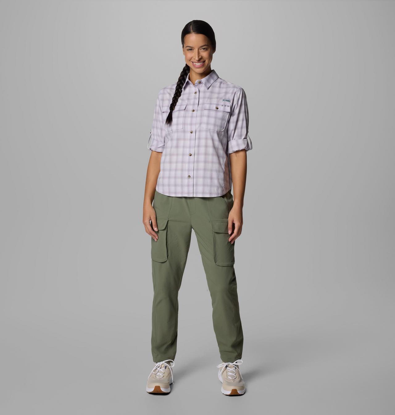 Women's PFG Wild Cast™ Performance Yarn Dye Long Sleeve Shirt | 551 | L 9