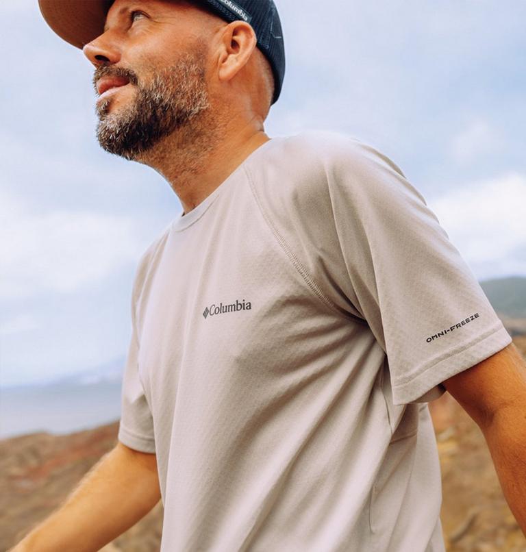 Men's Alpine Chill Pro Short Sleeve Crew Shirt, Color: Dark Stone, image 7