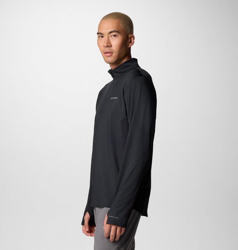Three Pitch Half Zip, Color: Black, image 3