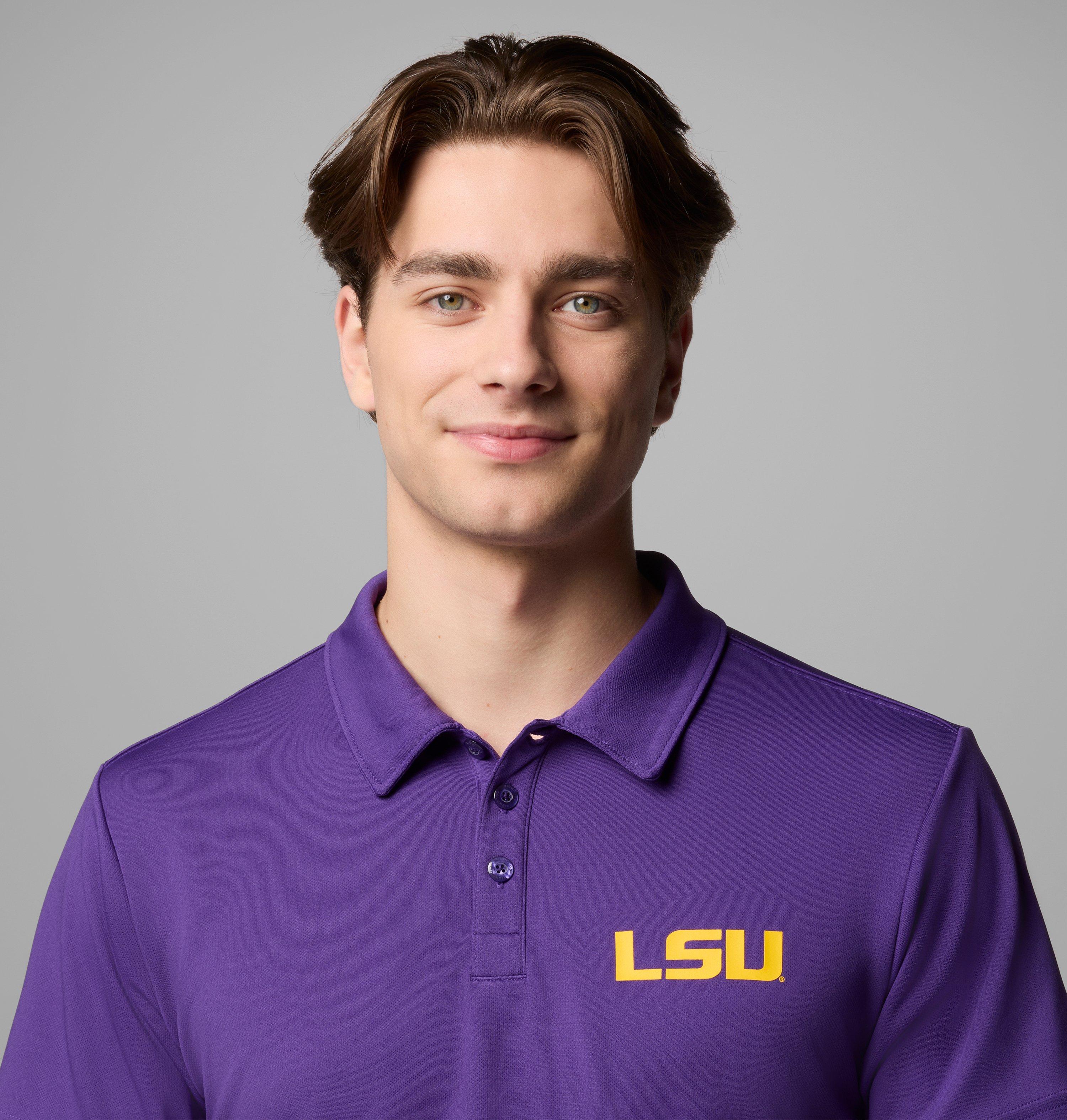 Men's Collegiate Fair Catch Polo - LSU 4