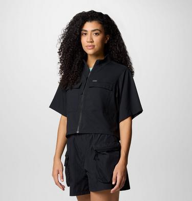 Women's Elevated View Utility Short Sleeve Shirt, Color: Black, image 7