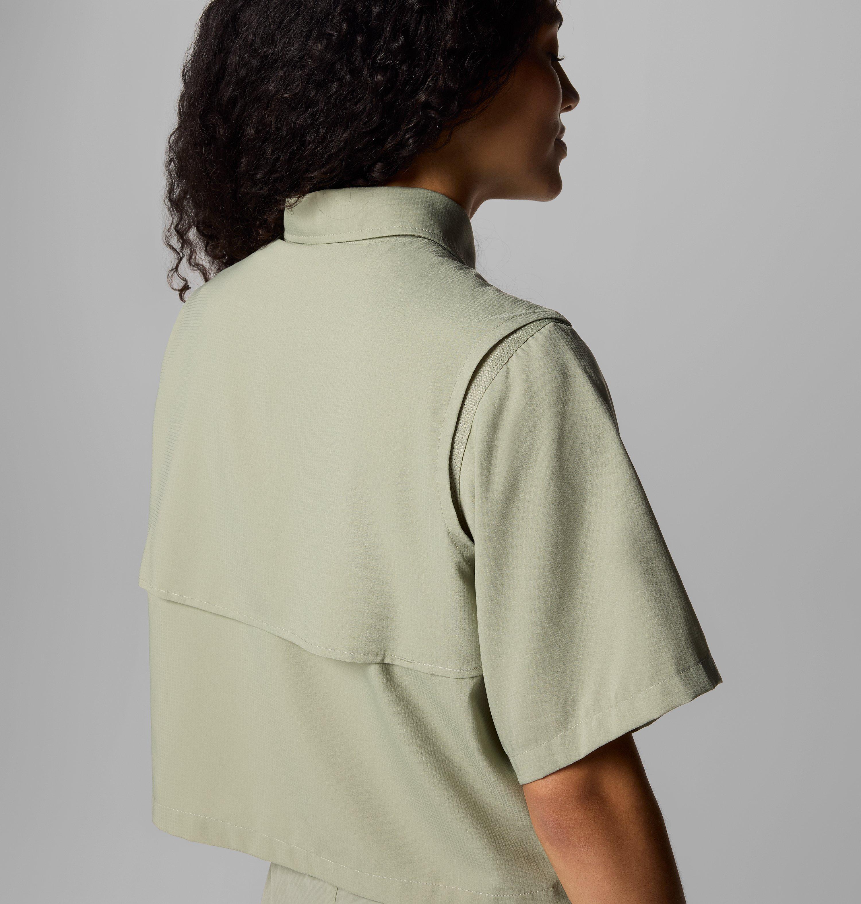 Femme Chemise utilitaire à manches courtes Elevated View 5