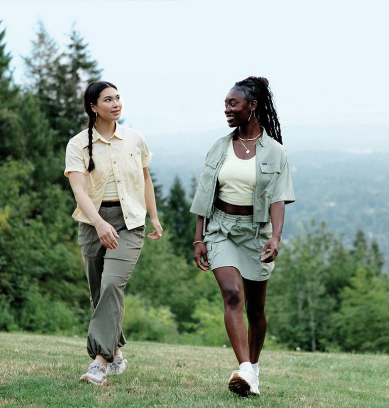 Women's Elevated View Utility Short Sleeve Shirt, Color: Safari, image 8