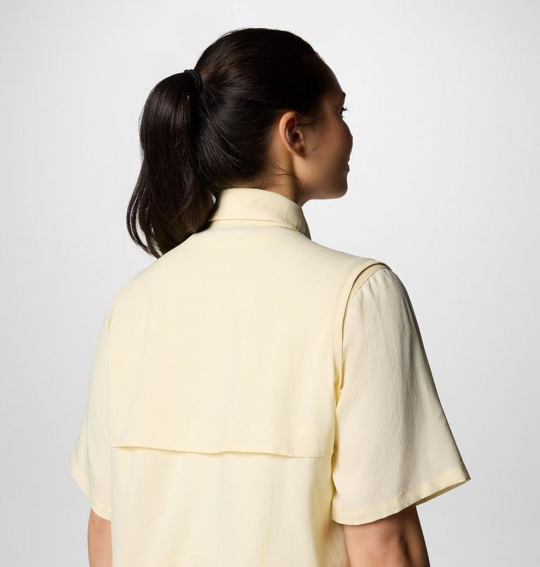 Camisa de manga corta Elevated View Utility para mujer, Color: Lemon Wash, image 5