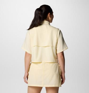 Women's Elevated View Utility Short Sleeve Shirt, Color: Lemon Wash, image 6