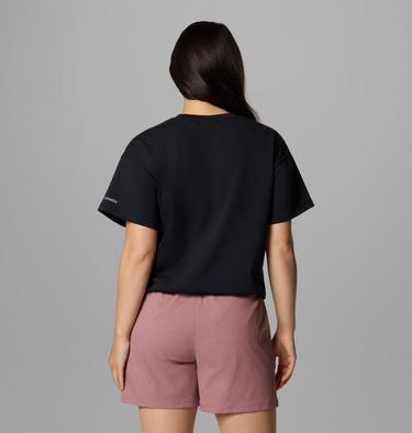 Women's Granite Point Knit Short Sleeve Shirt, Color: Black, image 2