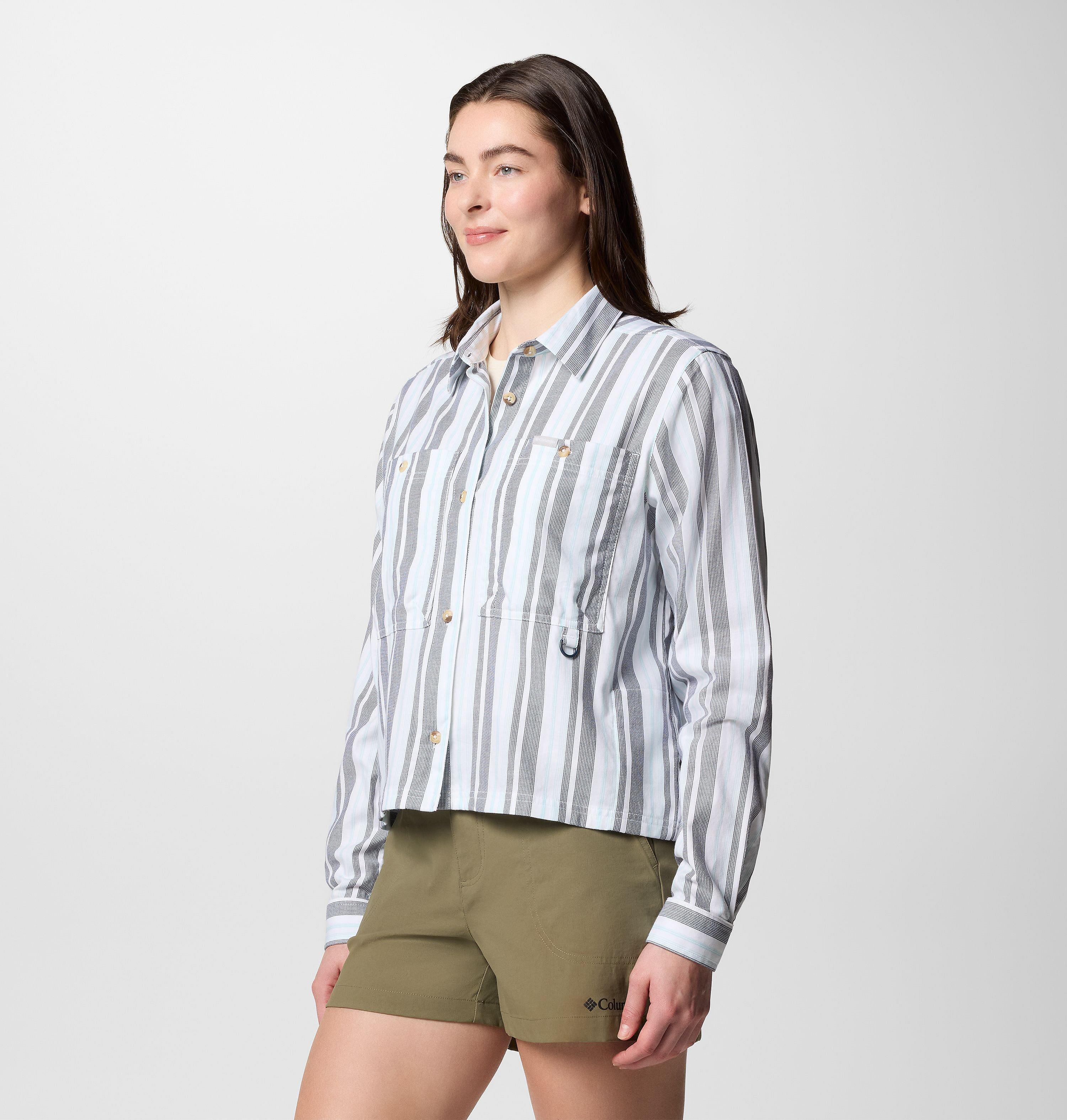 Femme Chemise à manches longues à motifs tissés Brea Falls 3