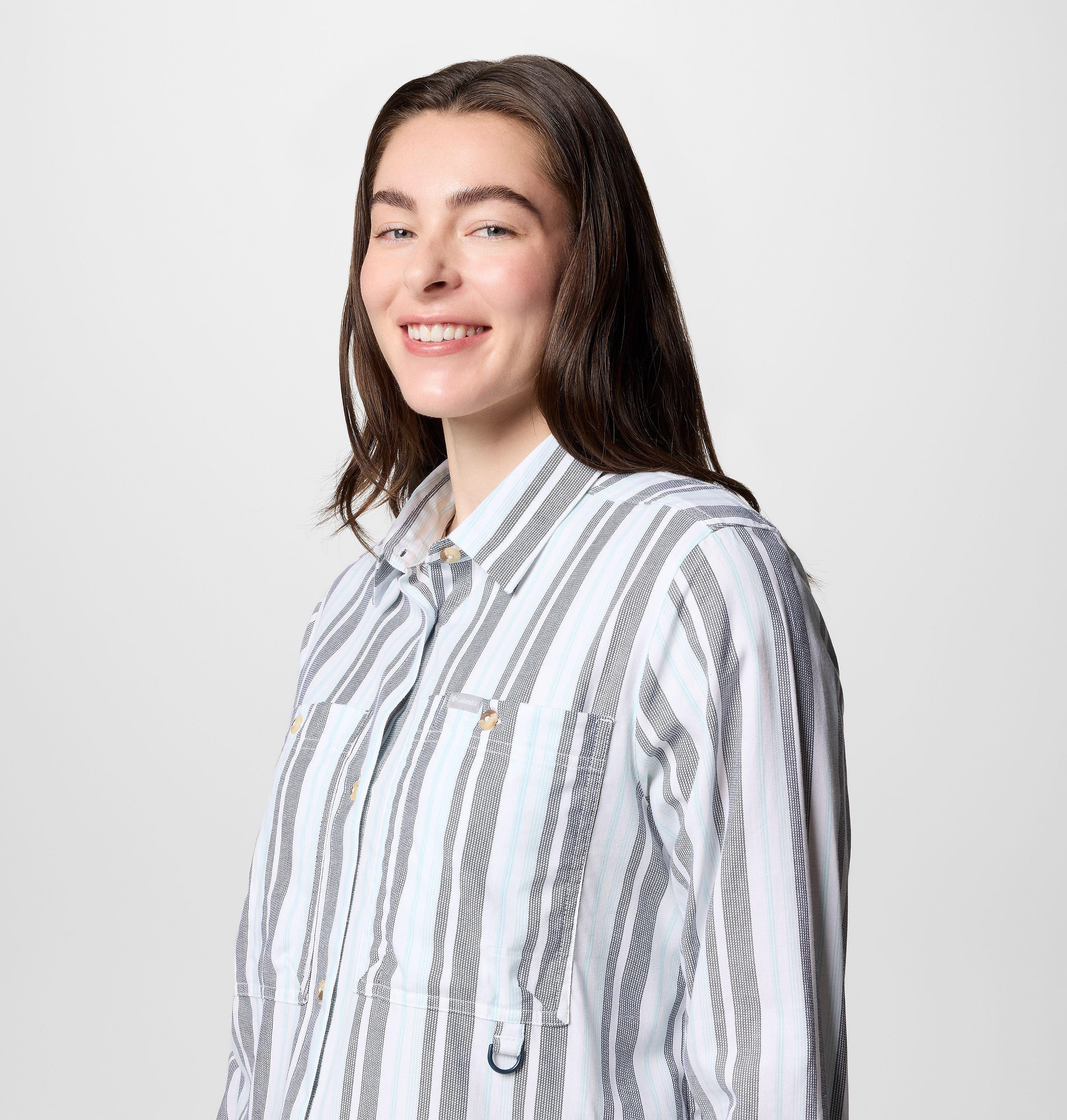 Femme Chemise à manches longues à motifs tissés Brea Falls 4