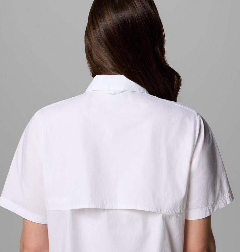 Women's Brea Falls Woven Short Sleeve Shirt, Color: White, image 5