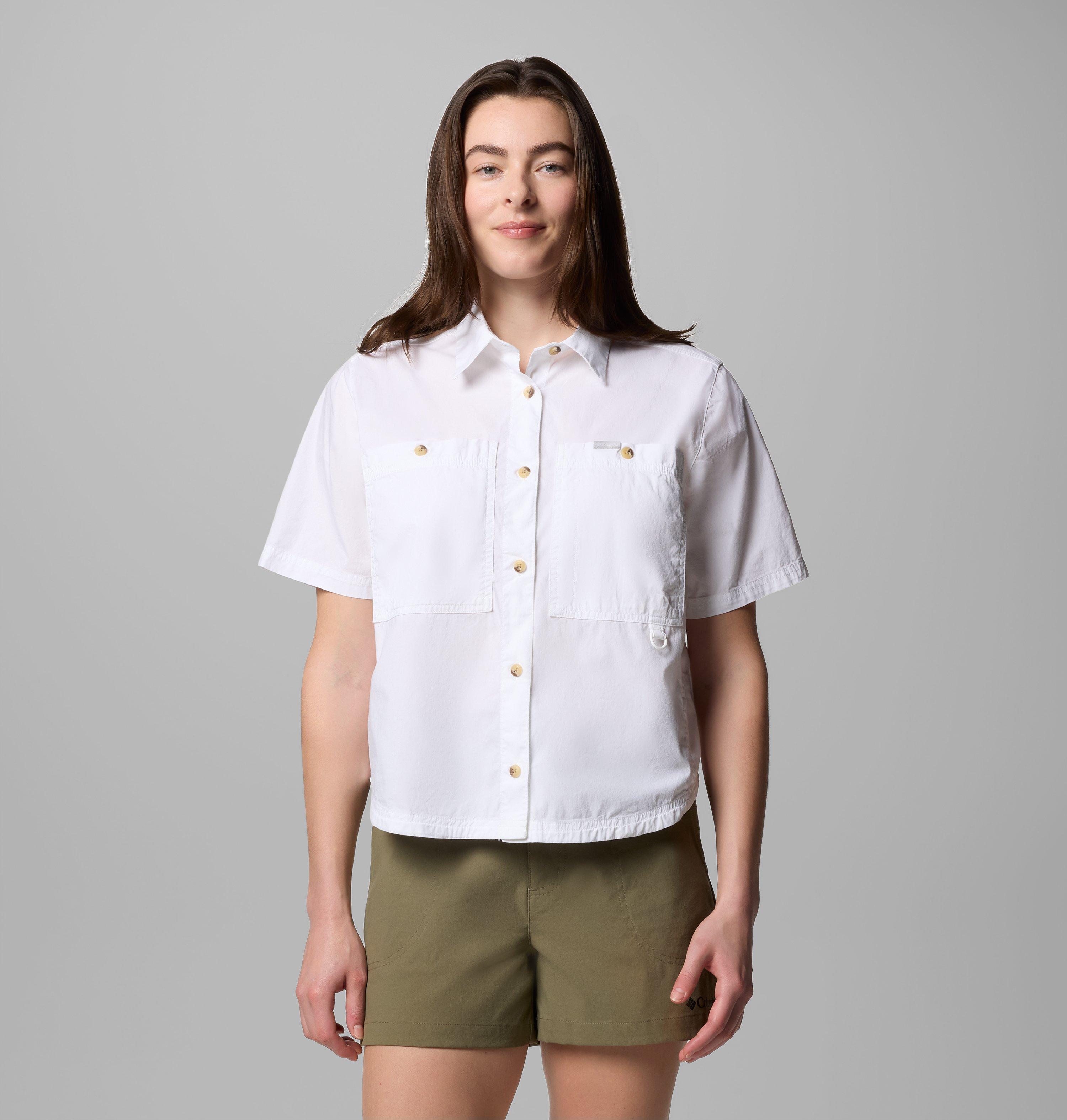 Columbia Women's Brea Falls Woven Short Sleeve Shirt-