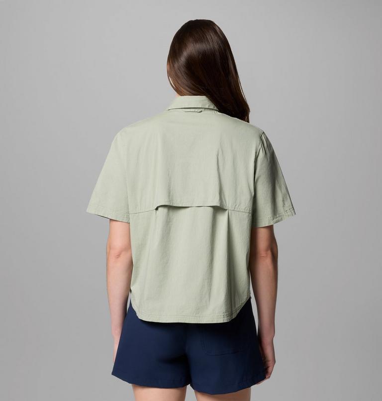 Women's Brea Falls Woven Short Sleeve Shirt, Color: Safari, image 2
