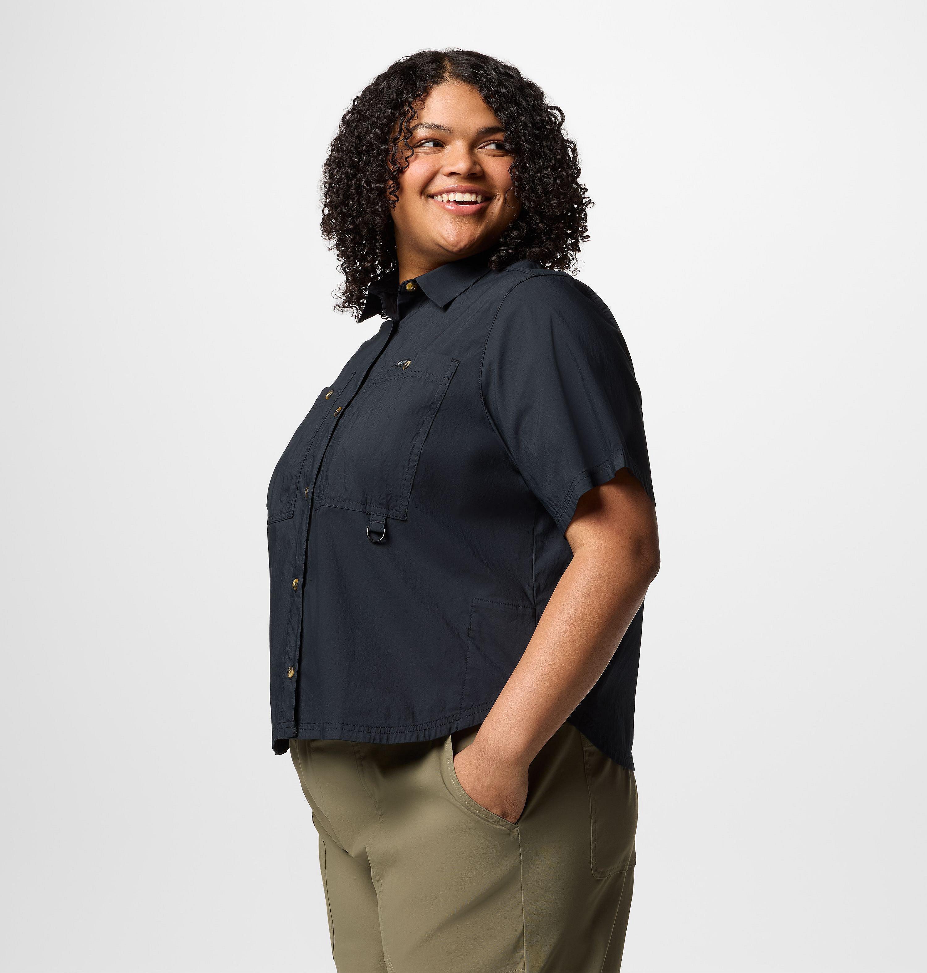 Women's Brea Falls Woven Short Sleeve Shirt - Plus Size 3