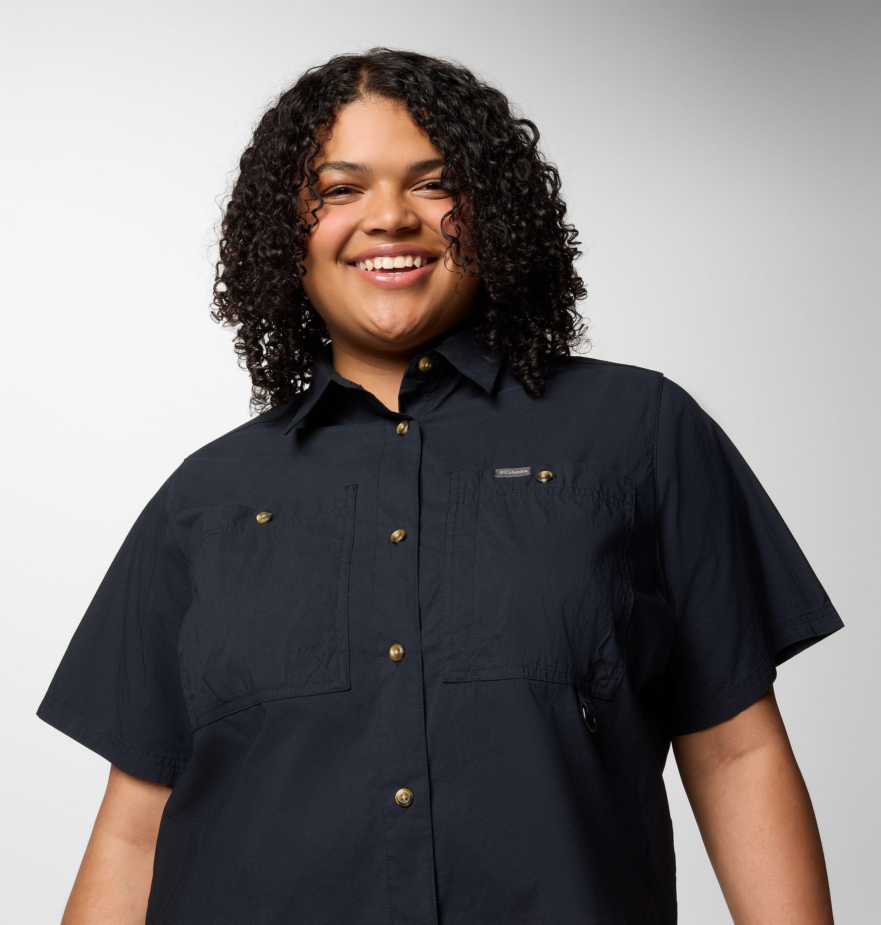 Women's Brea Falls Woven Short Sleeve Shirt - Plus Size 4