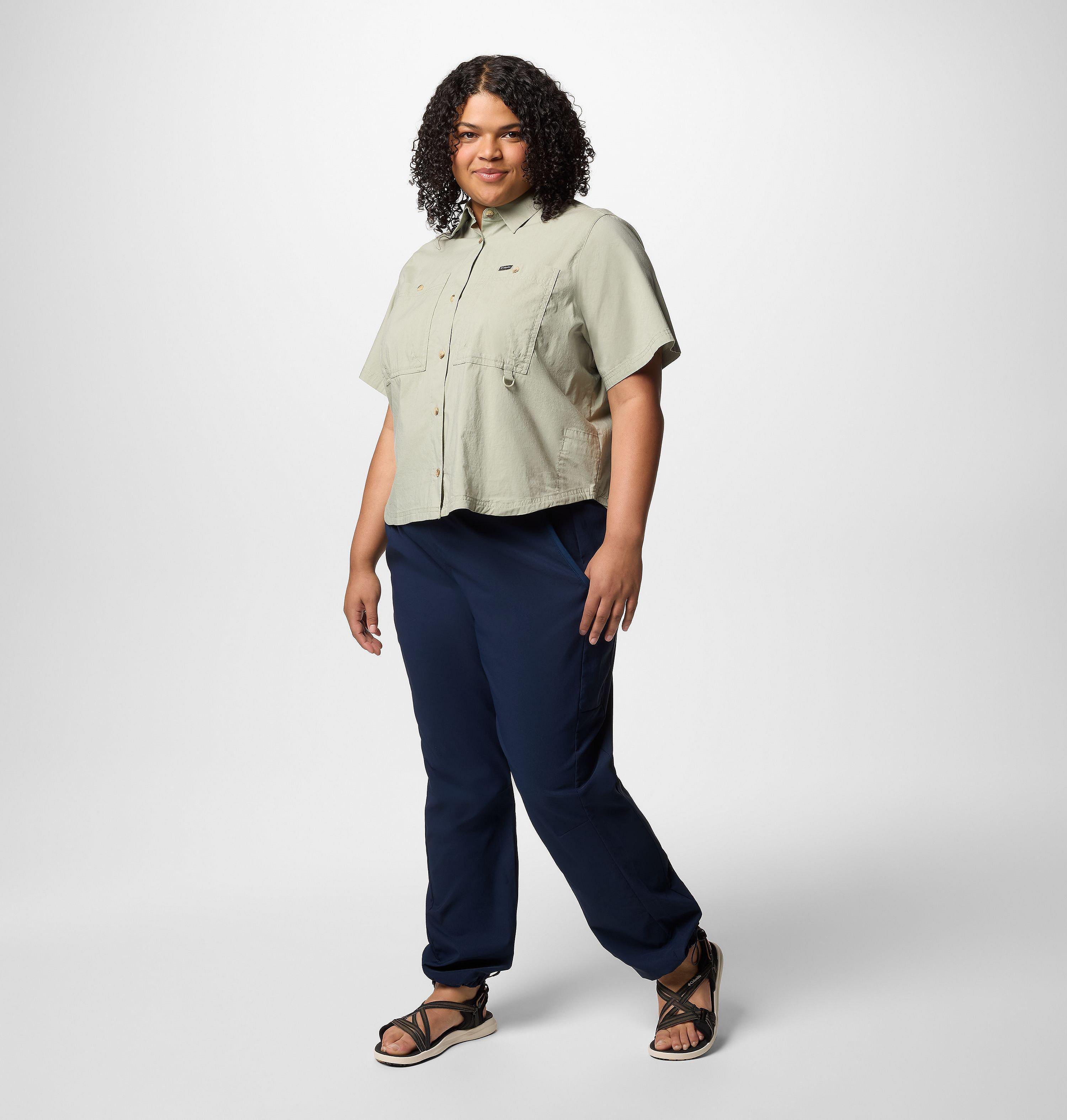 Women's Brea Falls Woven Short Sleeve Shirt - Plus Size 6