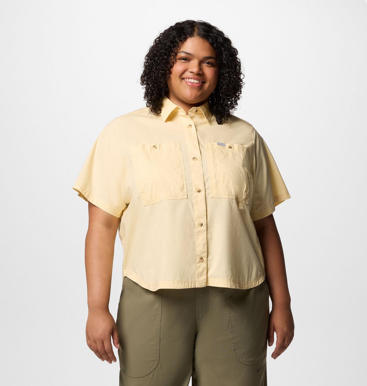 Women's Brea Falls™ Woven Short Sleeve Shirt - Plus Size 1