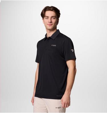 Men's Cirque River Pro Polo, Color: Black, image 3