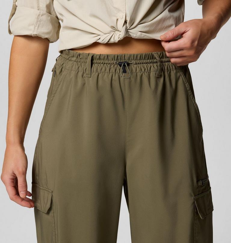 Women's Skien Valley Cargo Hiking Trousers, Color: Stone Green, image 4