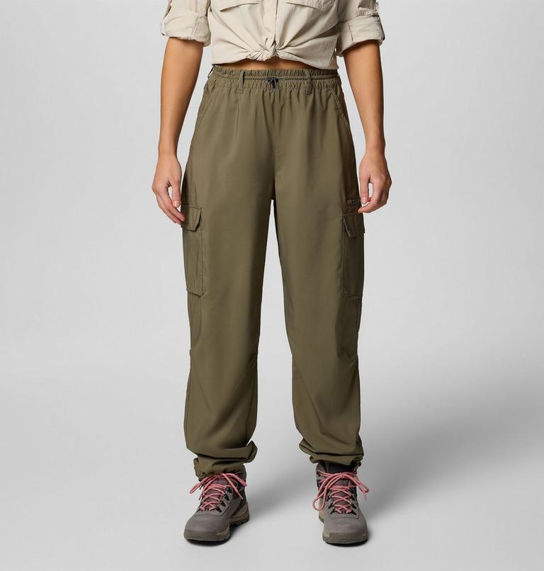 Women's Skien Valley Cargo Hiking Trousers, Color: Stone Green, image 1