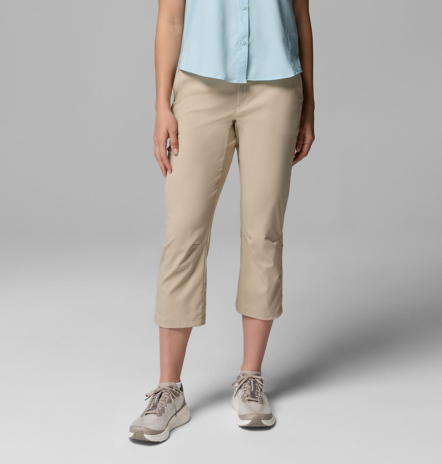Женские брюки Columbia Leslie Falls Capris II, цвет: Серо-бежевый — фото 1