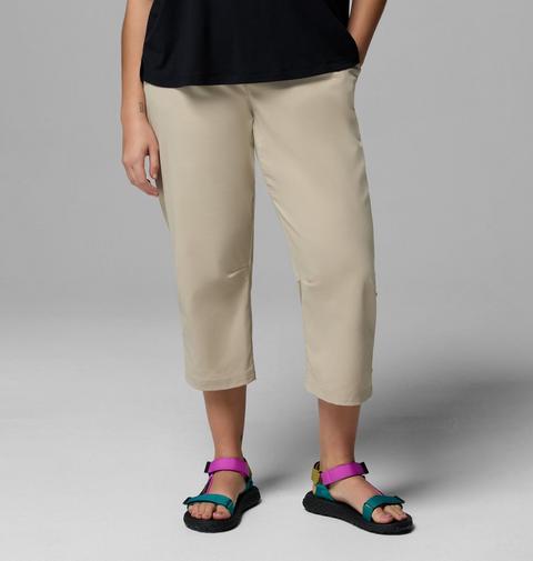 Женские брюки Columbia Leslie Falls Capris II - Plus Size, цвет: Серо-бежевый