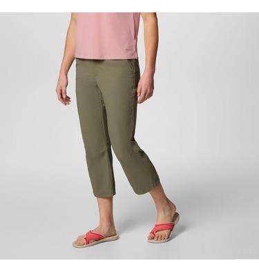 Women's Leslie Falls II Hiking Capri, Color: Stone Green, image 11