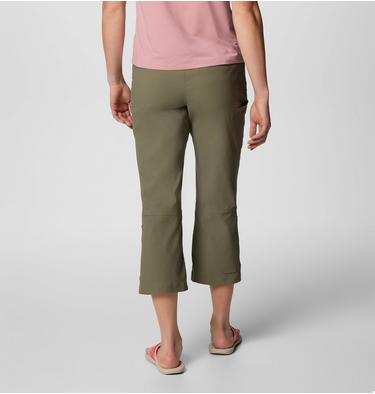 Women's Leslie Falls II Hiking Capri, Color: Stone Green, image 10