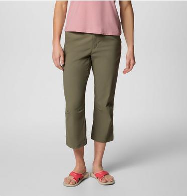 Women's Leslie Falls II Hiking Capri, Color: Stone Green, image 9