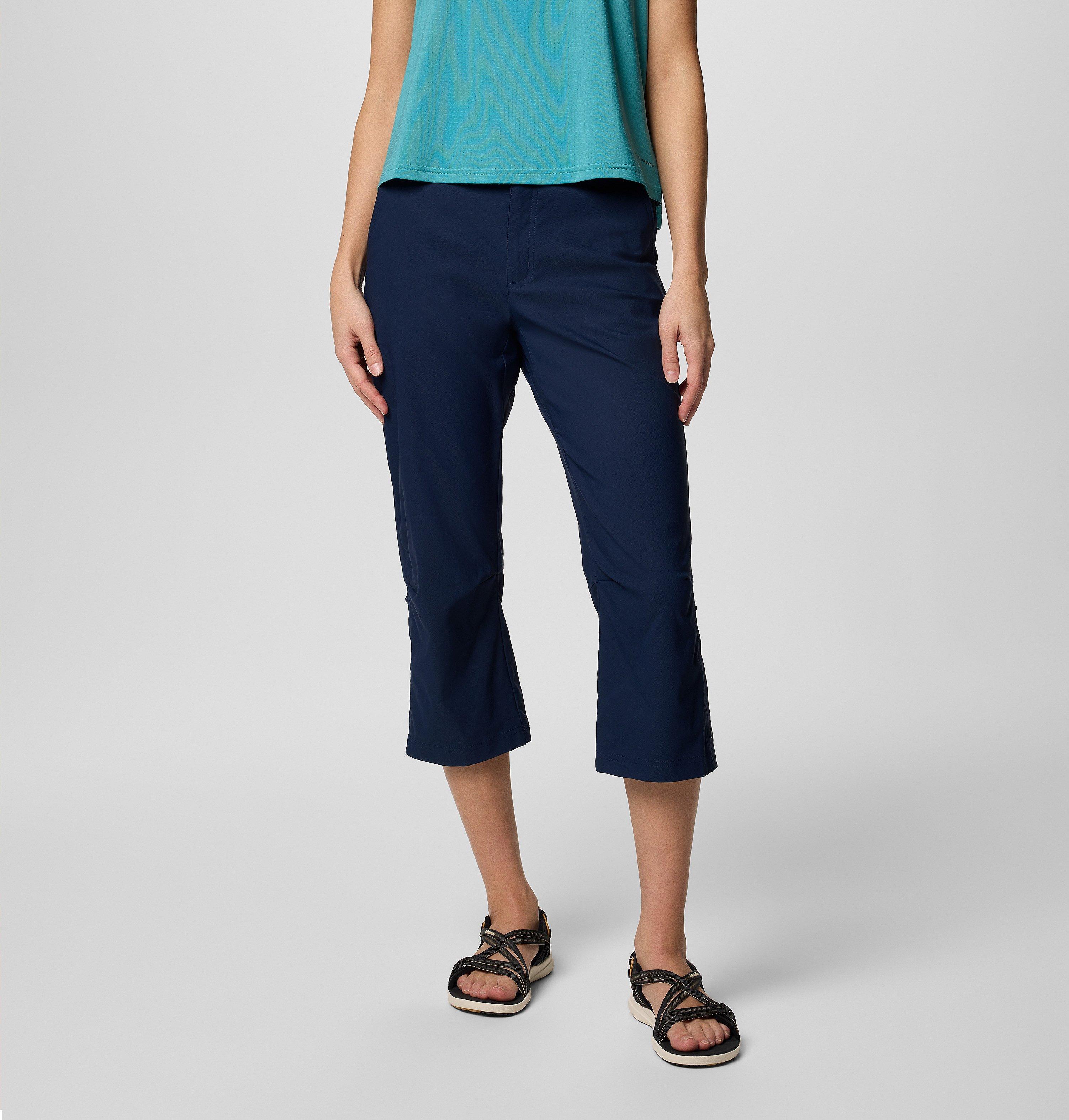 Columbia Sportswear Women's Blue Columbia - Leslie Falls™ Ii Hiking Capri - Collegiate Navy Size 6 Uk