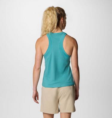 Women's Weekend Ascent Technical Tank, Color: Teal, image 2