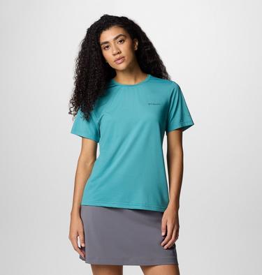 Women's Wild Springs Short Sleeve Shirt, Color: Teal, image 3