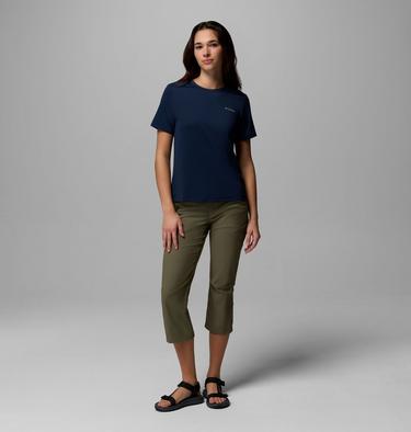 Women's Wild Springs Technical T-Shirt, Color: Collegiate Navy, image 10