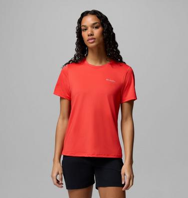 Women's Wild Springs Short Sleeve Shirt, Color: Poppy Red, image 3