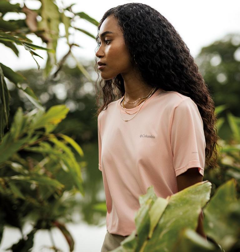 Women's Wild Springs Short Sleeve Shirt, Color: Pink Sand, image 7