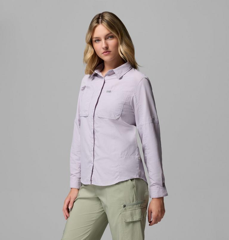 Women's Skien Valley Shirt, Color: Lavender Pearl, image 4