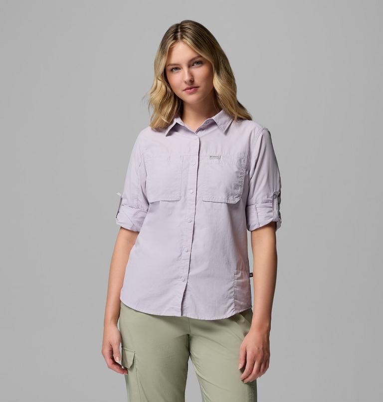 Women's Skien Valley Shirt, Color: Lavender Pearl, image 5