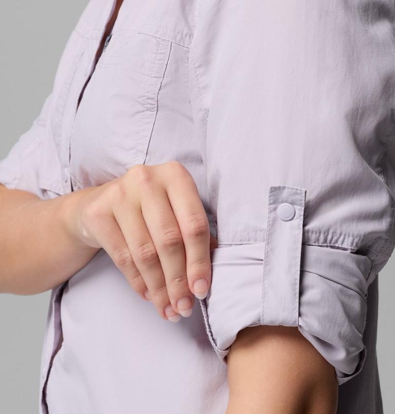 Women's Skien Valley Shirt, Color: Lavender Pearl, image 6