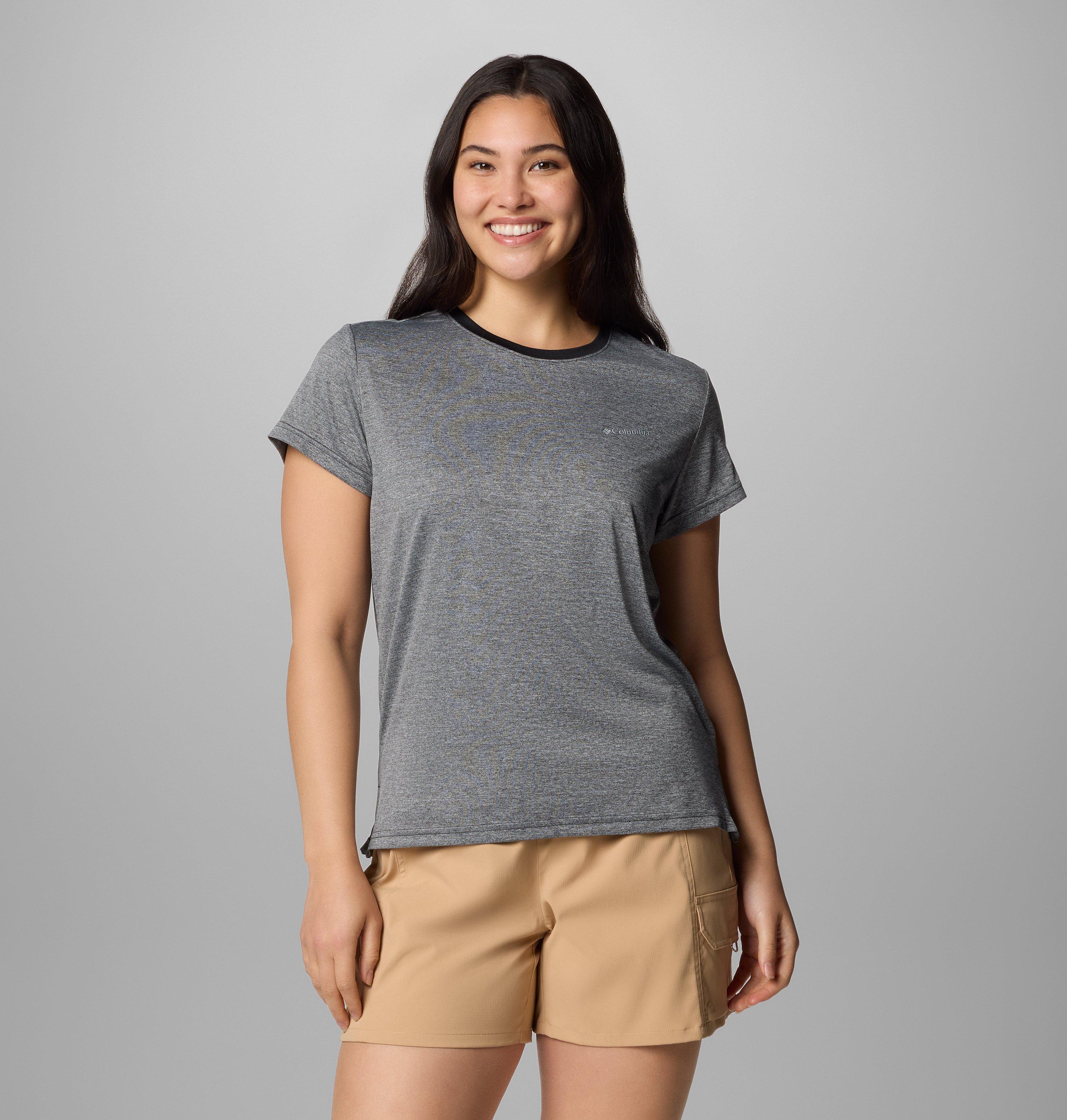 Columbia Sportswear Women's Black Columbia - Bluevista Hill™ Technical T-Shirt - Heather Large