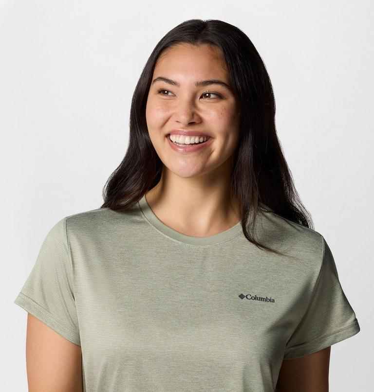 Camiseta técnica BlueVista Hill para mujer, Color: Safari Heather, image 4
