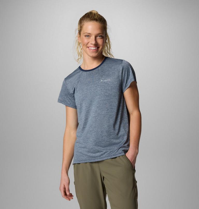 Camiseta técnica BlueVista Hill para mujer, Color: Collegiate Navy Heather, image 5