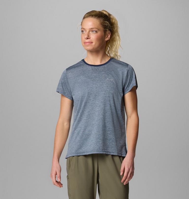 Camiseta técnica BlueVista Hill para mujer, Color: Collegiate Navy Heather, image 1