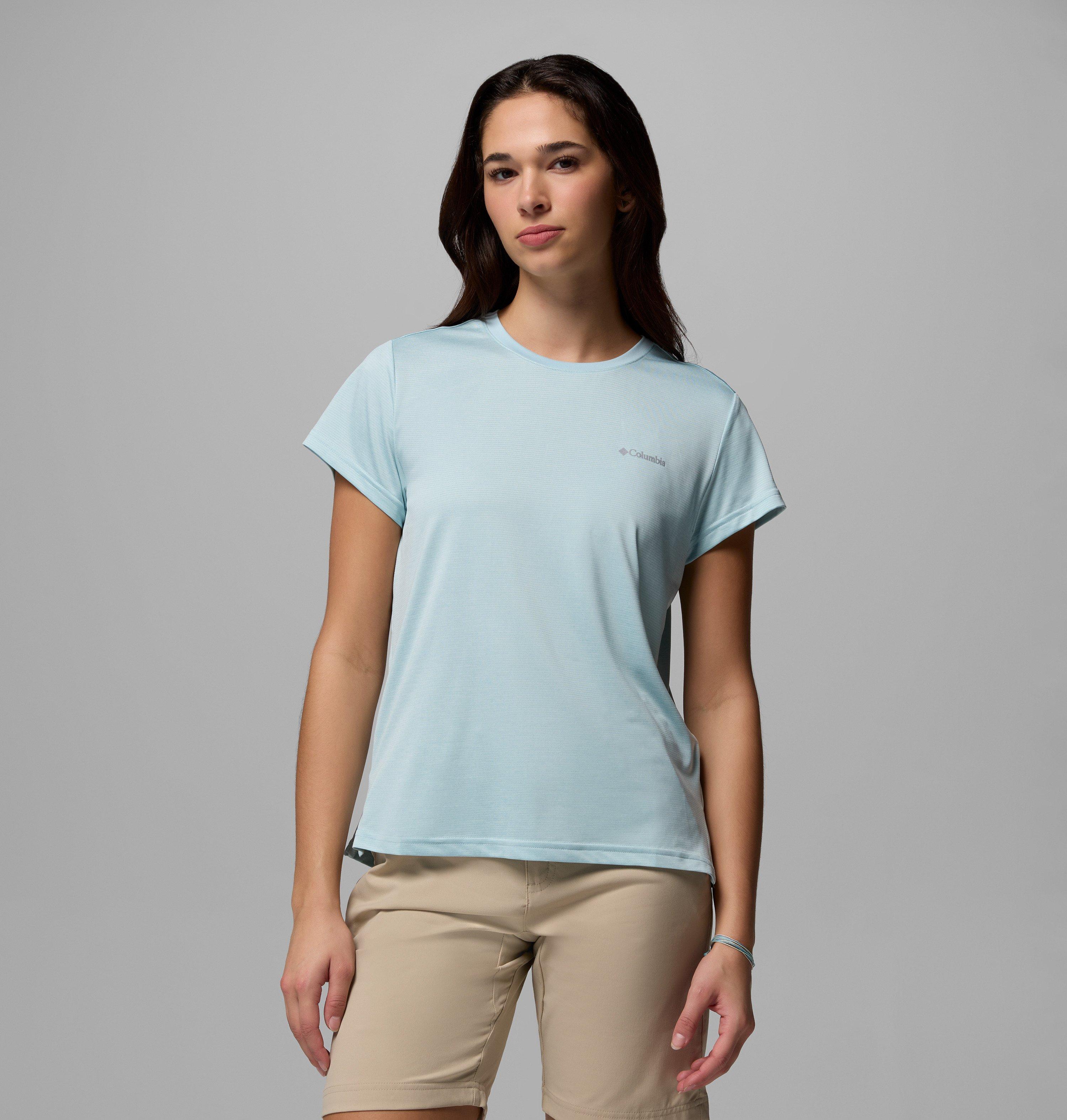 Columbia Sportswear Women's Blue Columbia - Vista Hill™ Technical T-Shirt - Marine Light Heather Small
