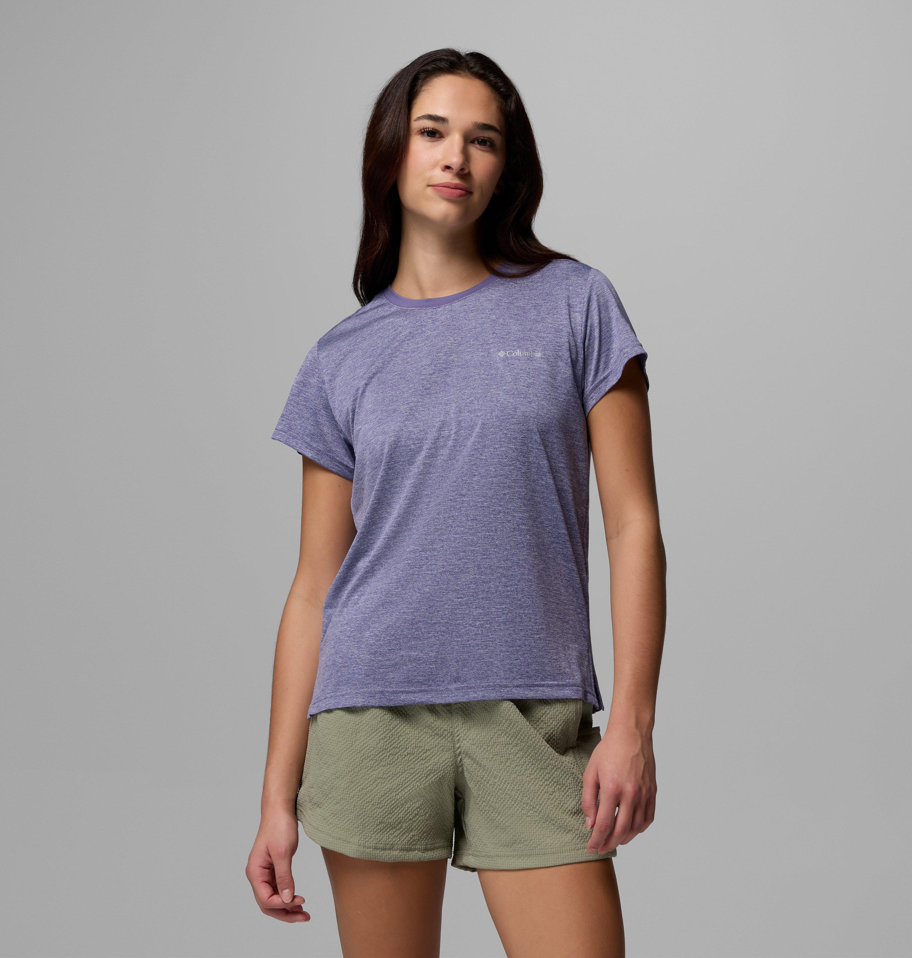 Columbia Sportswear Women's Purple Columbia - Bluevista Hill™ Technical T-Shirt - Stormwatch Heather Medium
