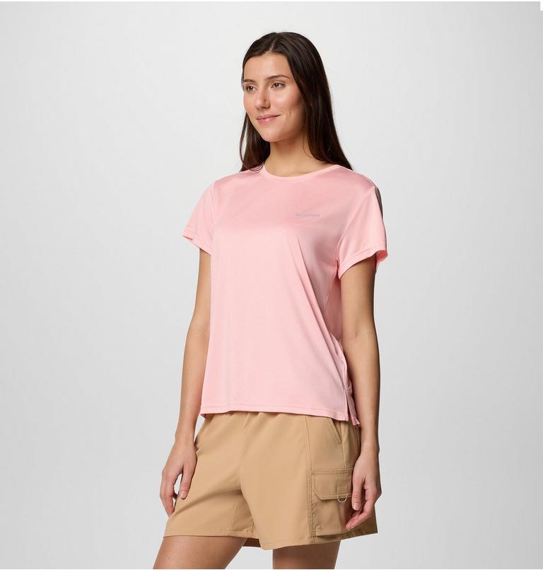 Camiseta técnica BlueVista Hill para mujer, Color: Pink Sand Heather, image 3