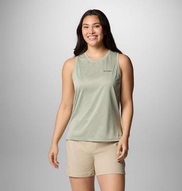 Women's BlueVista Hill Technical Tank, Color: Safari Heather, image 3
