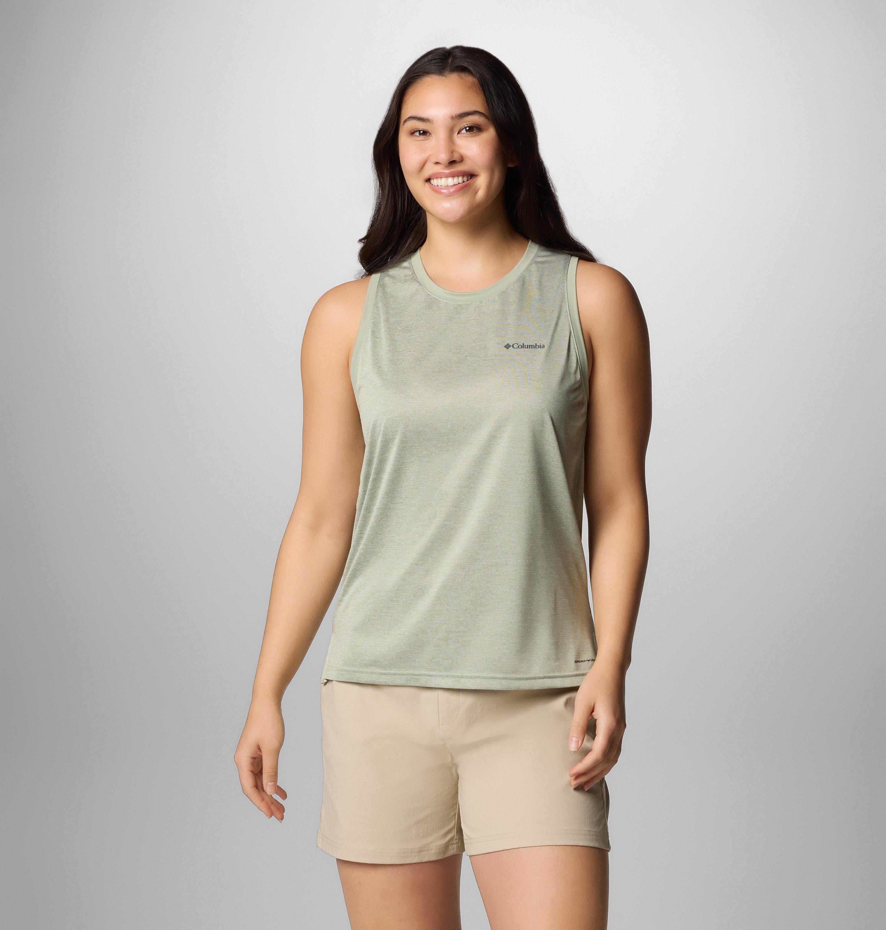 Columbia Sportswear Women's Green Columbia - Bluevista Hill™ Technical Tank - Safari Heather Large