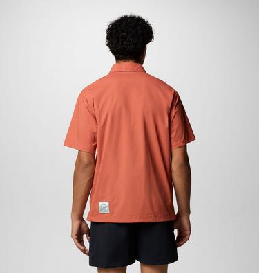 Cove Beach Woven Short Sleeve Shirt, Color: Mars, image 4
