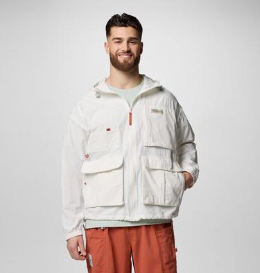 Unisex Cove Beach Windbreaker, Color: Sea Salt, image 2
